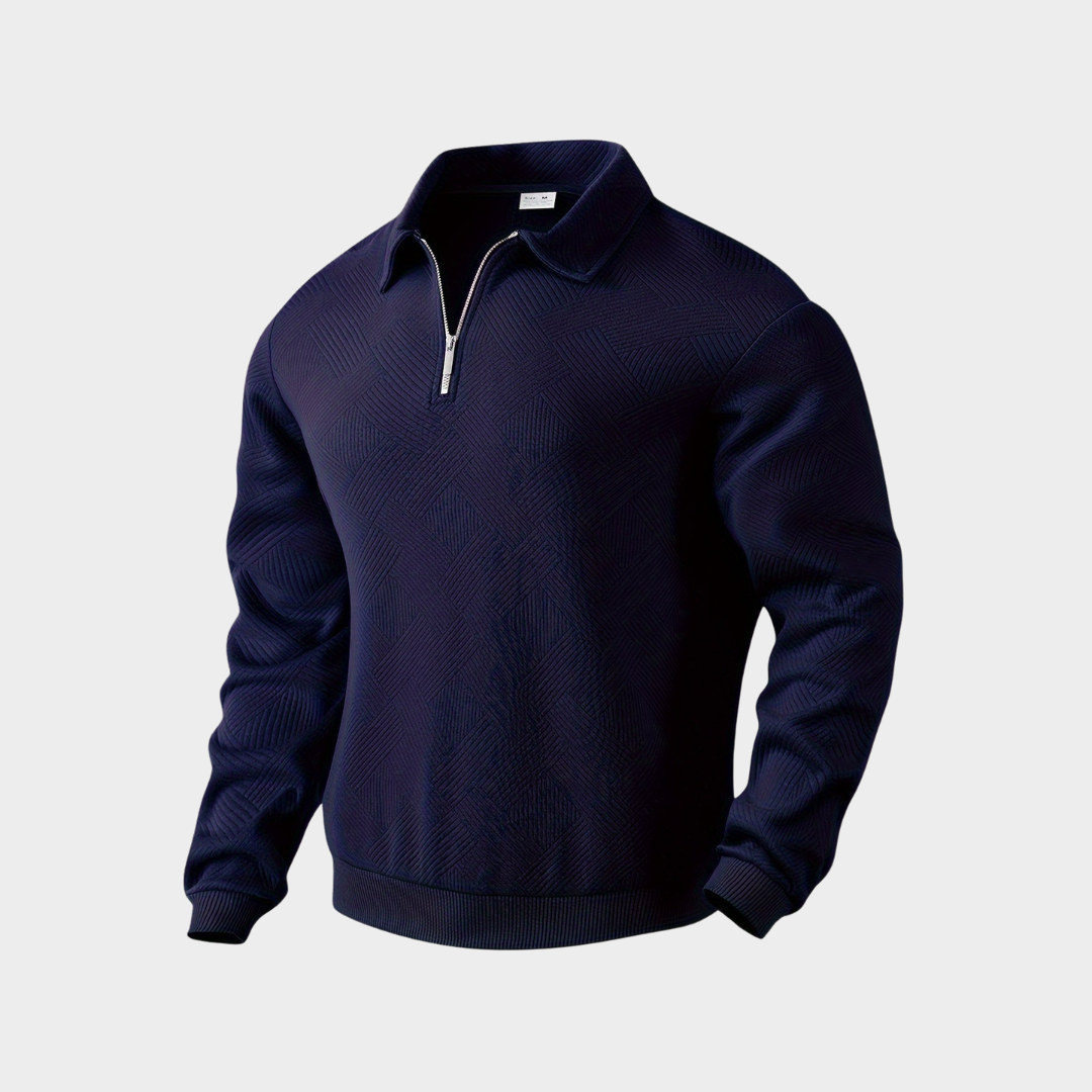 Éminence™ : Le Cardigan Demi-Boutonné au Charme Jacquard