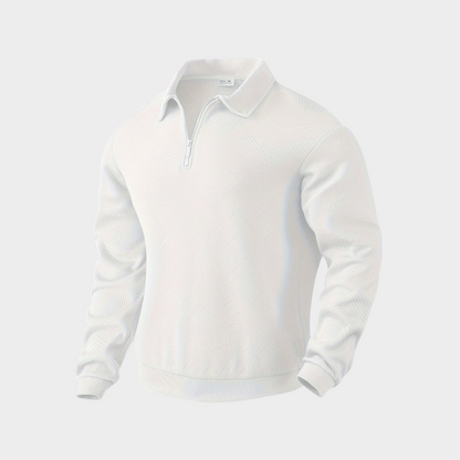 Éminence™ : Le Cardigan Demi-Boutonné au Charme Jacquard